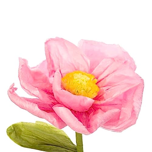 Yapay Dekoratif Dev Pembe Çiçek (105cm)