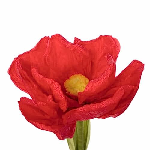 Yapay Dekoratif Dev Kırmızı Çiçek (105cm)