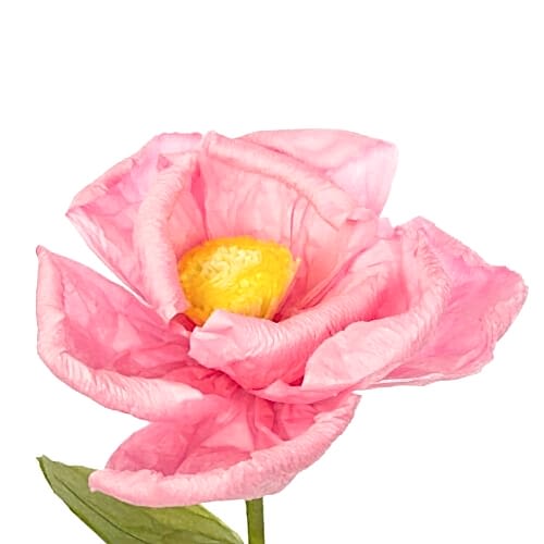 Yapay Dekoratif Dev Pembe Çiçek (125cm)