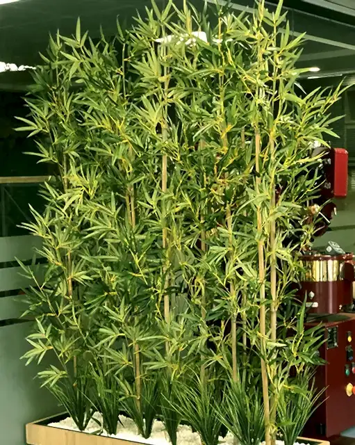 yapraklı bambu çubuk