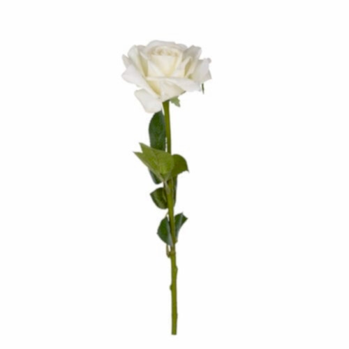 Yapay Islak Dokulu Tek Dal Gül (55cm)