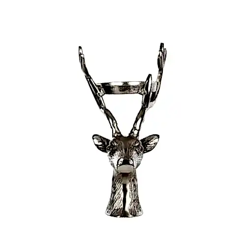 Metal Ren Geyiği Mum Dekor (30 CM)