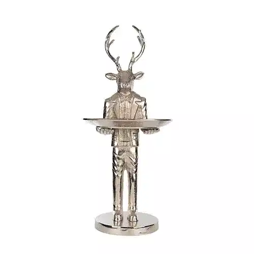 Metal Tabaklı Ren Geyiği (80 CM)