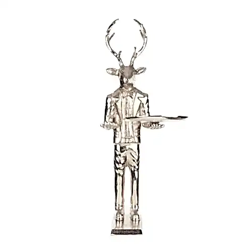 Metal Tabaklı Ren Geyiği (80 CM)