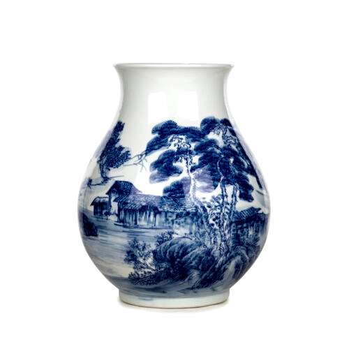 Bleu Blanc Vazo (36 CM)