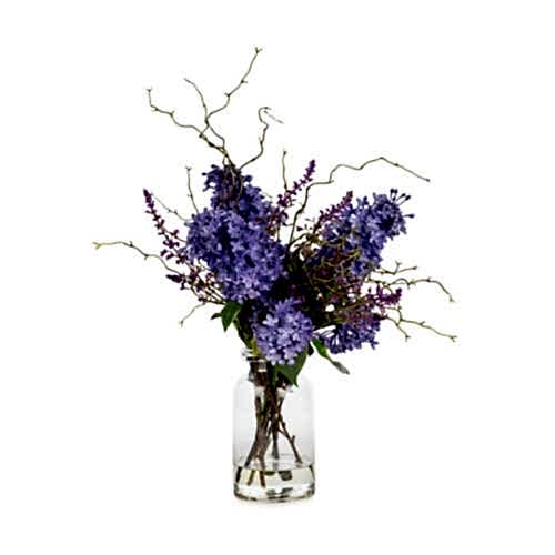 Islak Dokulu Leylak Aranjman (50 CM)