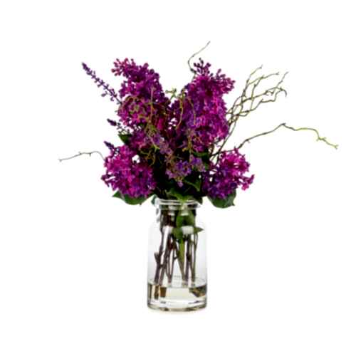 Islak Dokulu Leylak Aranjman (50 CM)