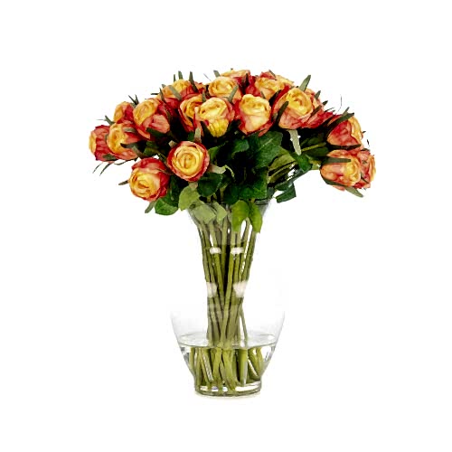 Jelli Mini Turuncu Gül Aranjman (30 CM)