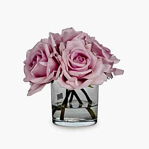 Jelli Islak Dokulu Pembe Gül Aranjman (18 CM)