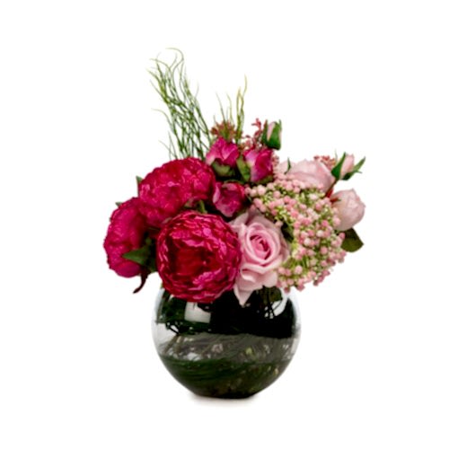 Akvaryum Camda Jelli Islak Dokulu Karışık Aranjman (30 CM)