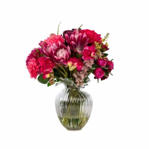 Jelli Cam Vazoda Karışık Aranjman (38 CM)