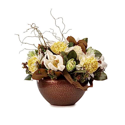 Metal Vazo Manolyalı Karışık Aranjman (50 CM)