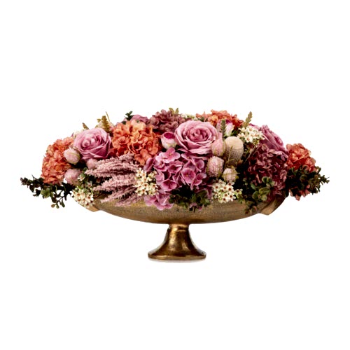 Metal Ayaklı Vazoda Karışık Aranjman (70 CM)