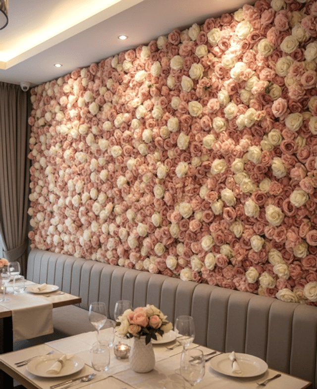 Gül Duvar Dekorasyon Uygulaması