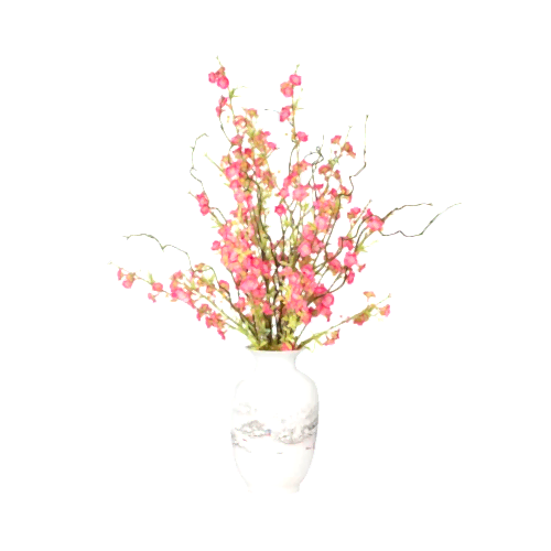 Bleu Blanc Vazoda Bahar Dalı Aranjman (65 CM)